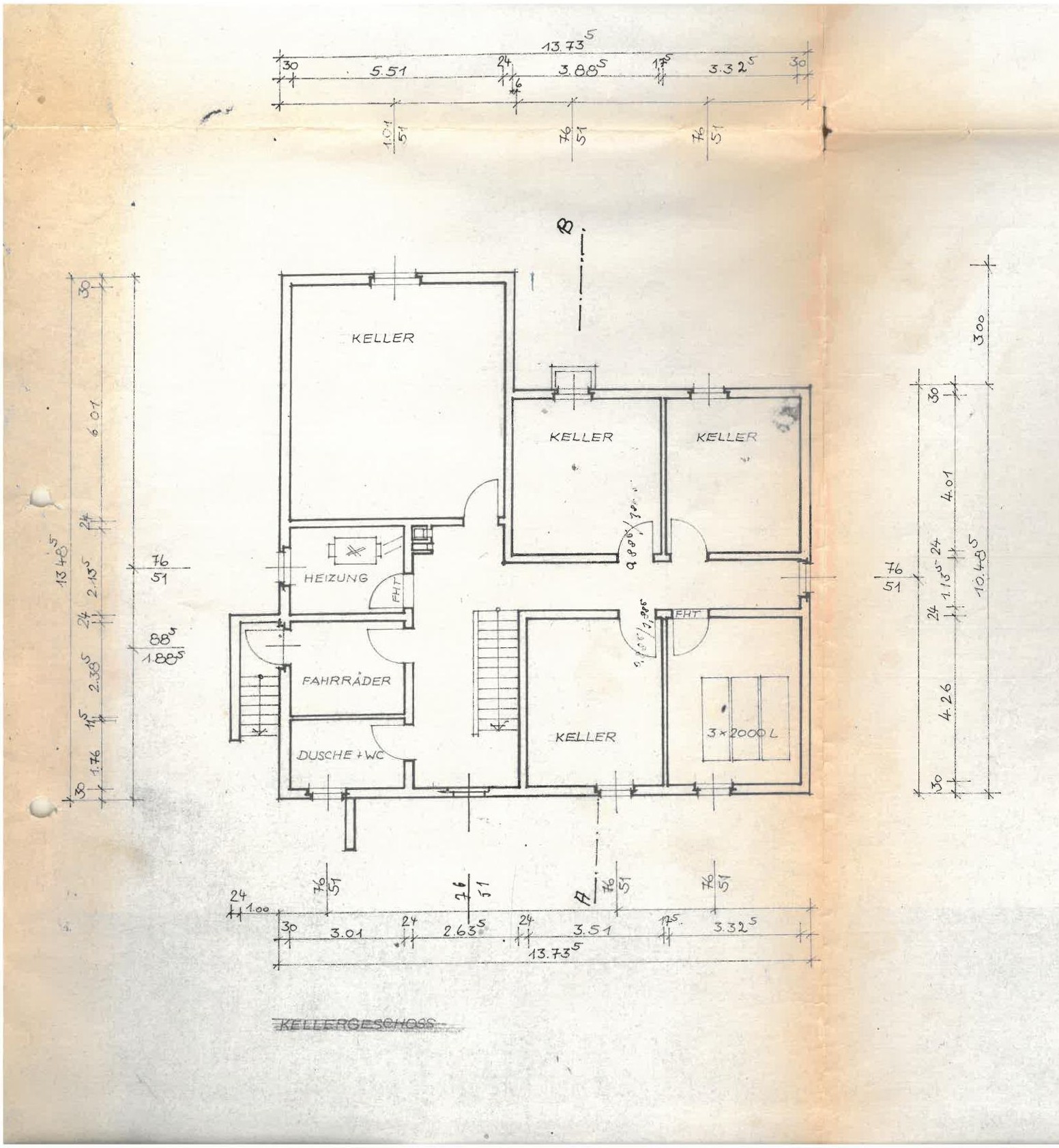 Grundriss Kellergeschoss